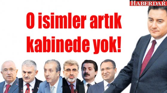 O isimler artık kabinede yok!