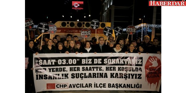 CHP'den saat 03.00'te tecavüz protestosu