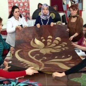 Atık derilerden sanat eseri çıktı