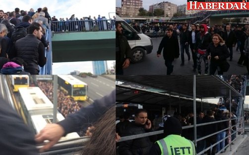 İstanbul'da metrobüs çilesi: 1 yaralı!