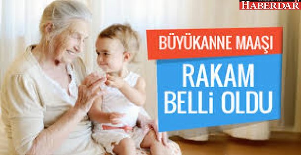 Büyükanneye verilecek torun maaşı belli oldu