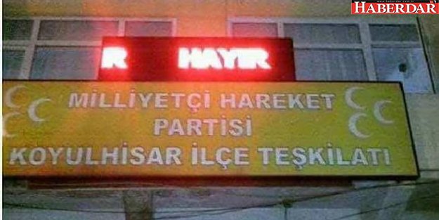 Bahçeli tabelaya 'hayır' yazan teşkilatı biçti