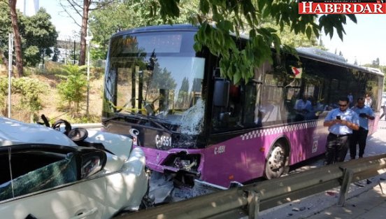 İstanbul'un Göbeğinde Halk Otobüsü 9 Otomobili Biçti: 11 Yaralı!