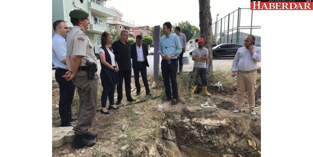 Kaymakam ve Belediye Başkanı incelemelerde bulundu