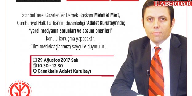 ADALET KURULTAYI'NDA YEREL MEDYA'YI ANLATACAK