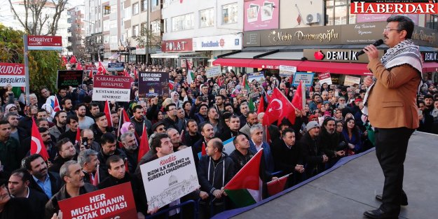 KÜÇÜKÇEKMECE’DE BİNLER, KUDÜS İÇİN TEK YÜREK OLDU