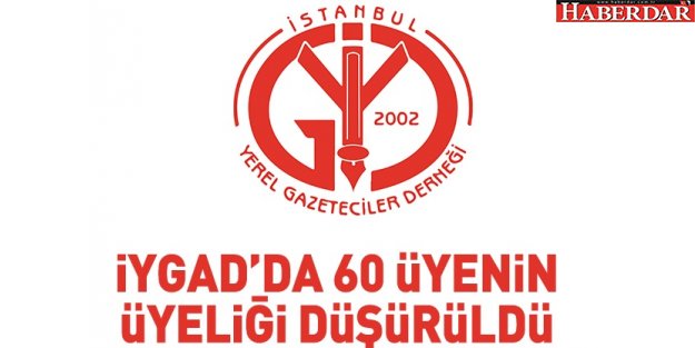 60 kişinin üyeliği düşürüldü