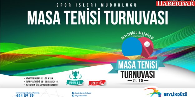 “MASA TENİSİ TURNUVASI” KAYITLARI BAŞLIYOR