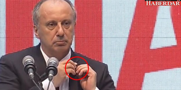 Resmen Aday Olan Muharrem İnce CHP Rozetini Çıkarıp Türk Bayrağı Rozeti Taktı