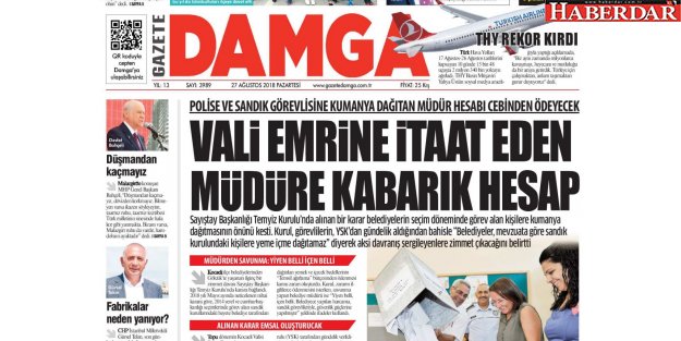 Vali emrine itaat eden müdüre kabarık hesap