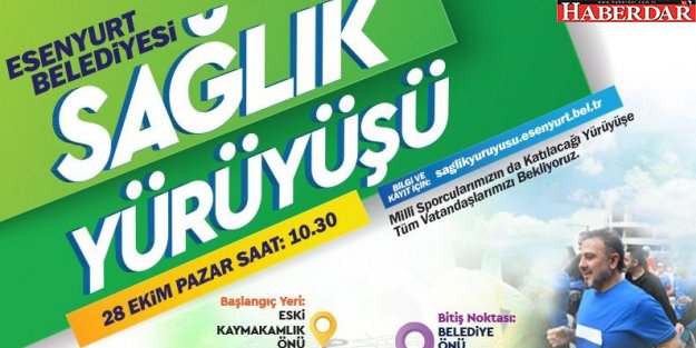 10 bin kişi sağlık için yürüyecek