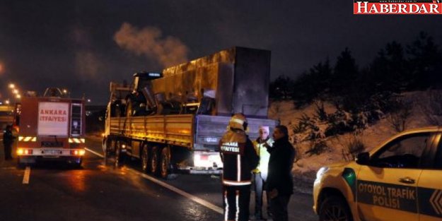 Ankara'da TIR yangını