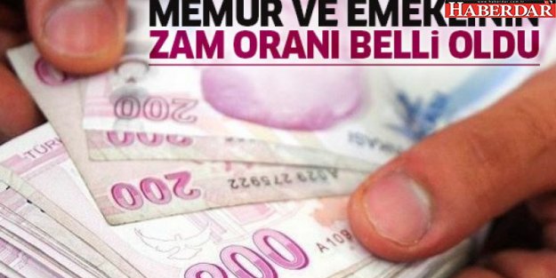 İŞTE MEMUR VE EMEKLİNİN ZAM ORANI