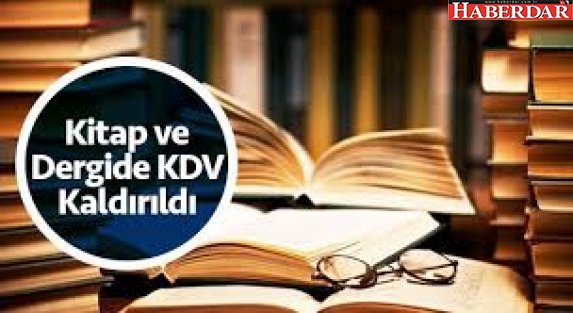 Kitap ve süreli yayınlarda KDV kaldırıldı