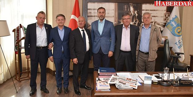 ESKİ BAŞKANLARDAN YILMAZ’A HAYIRLI OLSUN ZİYARETİ