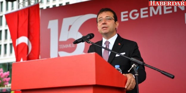 İmamoğlu: Yaşadıklarımızdan yeterince ders aldığımızı ne yazık ki söyleyemeyiz