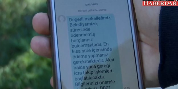 Mesaj geldi vatandaş soluğu belediyede aldı