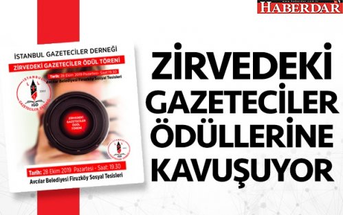 Zirvedeki gazeteciler ödüllerine kavuşuyor