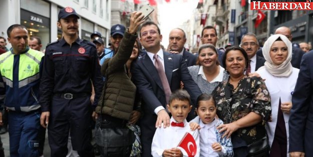 İmamoğlu’ndan Odakule’den Taksim Meydanı’na Cumhuriyet yürüyüşü