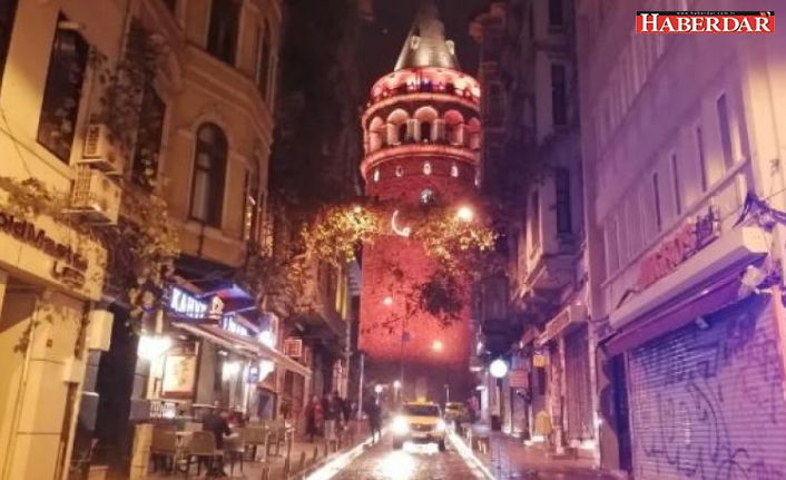 İstanbul kadına şiddete karşı turuncuya büründü