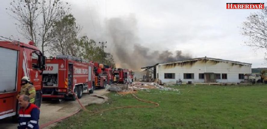 Çatalca'da fabrika yangını
