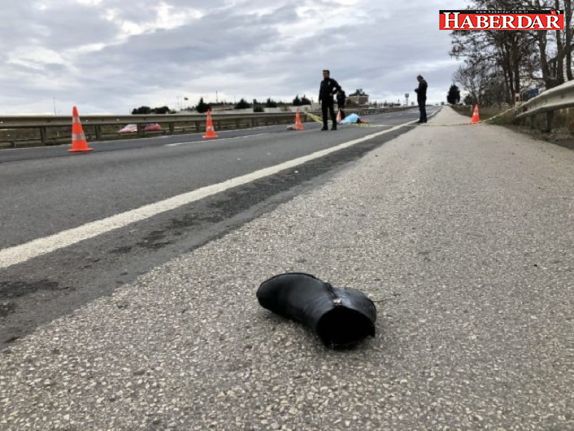 Silivri d-100 karayolu'nda üstgeçidi kullanmayan kadın canından oldu