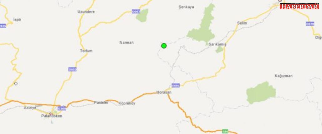 Kars'ta 4.2 büyüklüğünde deprem meydana geldi.