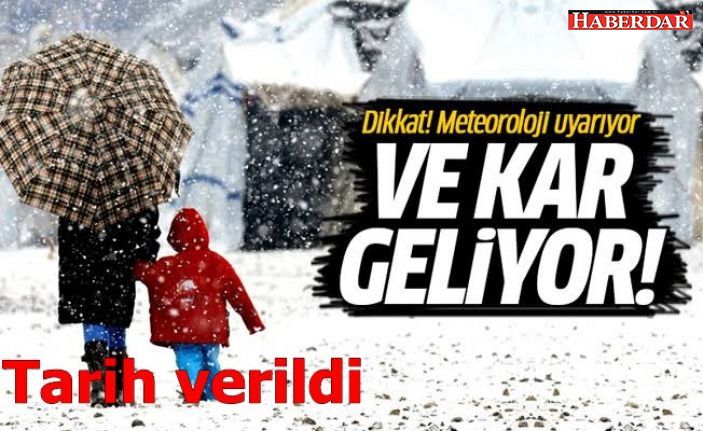 Beklenen kar geliyor! Tarih verildi