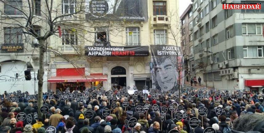 Gazeteci Hrant Dink öldürülüşünün 13. yılında anıldı 