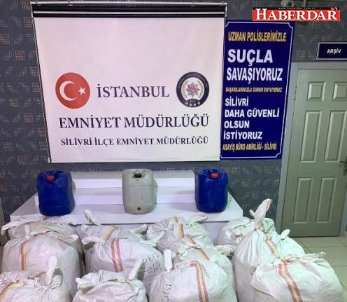 Silivri'de 2 ton 700 kilo kaçak tütün ele geçirildi: 3 gözaltı