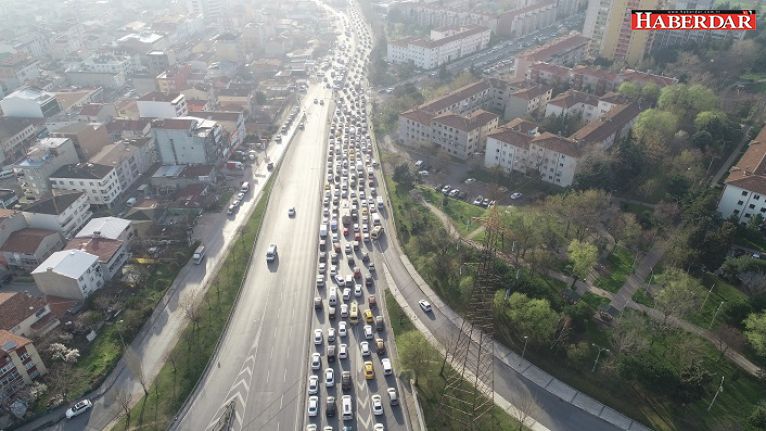 İkitelli'de trafik kabusu