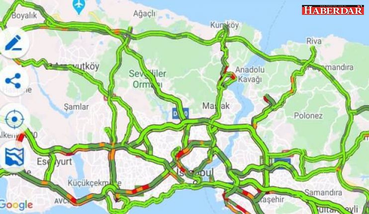 İstanbul trafiğine koronavirüs etkisi