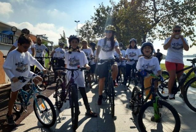 Küçükçekmece'de pedallar kuşlar için çevrildi