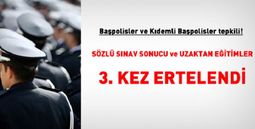 Başpolislerin beklediği sınav sonucu 3. kez ertelendi