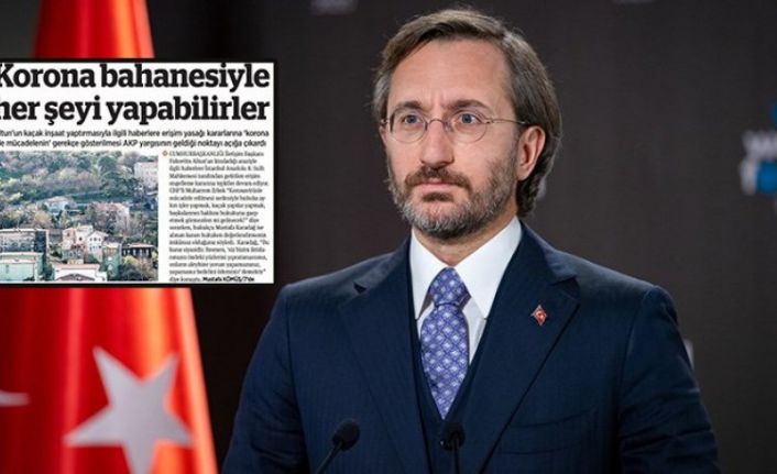 Fahrettin Altun şikayet etti, BirGün'e üç gün ilan kesme cezası verildi