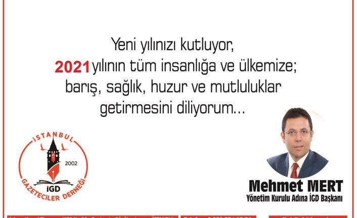 Mehmet Mert'den yeni yıl mesajı