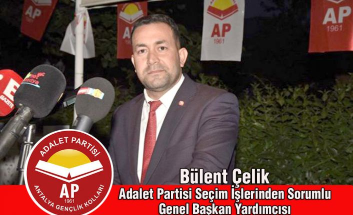 Adalet Partisi Genel Başkan Yardımcısı Bülent Çelik'ten YENİ YIL mesajı....