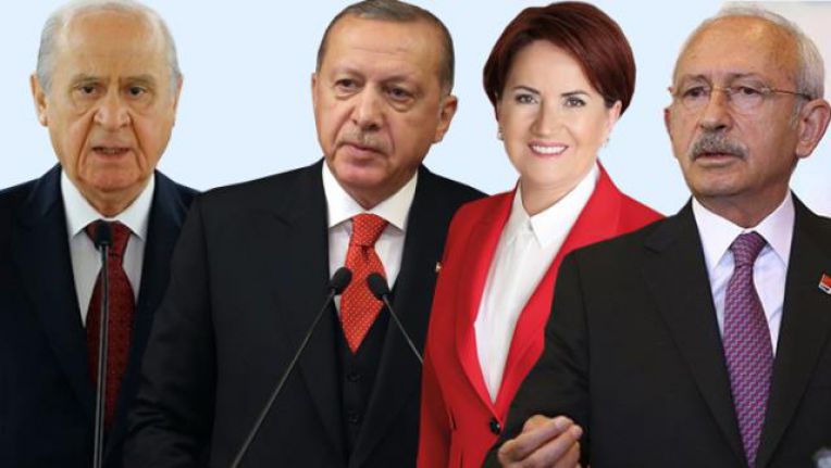 KONDA'nın anketinde CHP ve MHP düşüşte AKP yükselişte