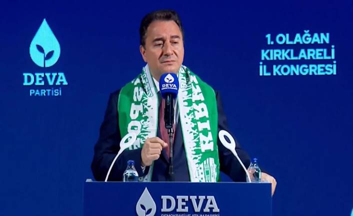 DEVA Partisi Genel Başkanı Ali Babacan: Kırklareli il kongresinde konuştu