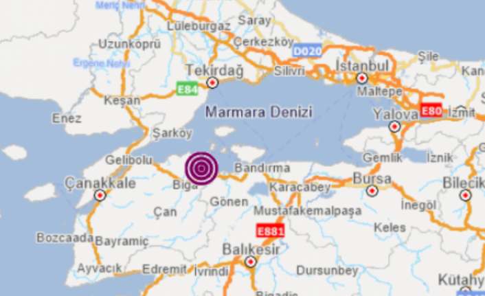 Çanakkale'de deprem! İstanbul'da da hissedildi
