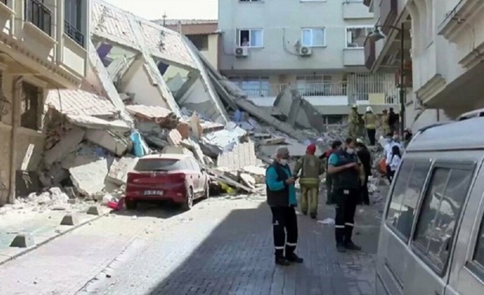 İstanbul'da bina çöktü! Ekipler bölgeye sevk edildi