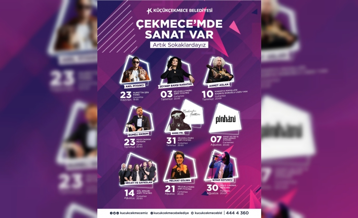 KÜÇÜKÇEKMECE’DE ÖZLENEN AÇIK HAVA KONSERLERİ BAŞLIYOR