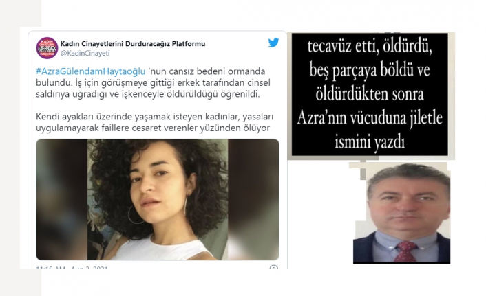 Azra Gülendam Haytaoğlu cinayetne tepki büyüyor