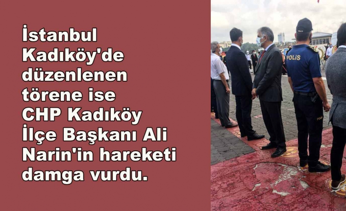 Cumhurbaşkanı Erdoğan'ın mesajı okunduğu sırada CHP'li başkan sırtını döndü