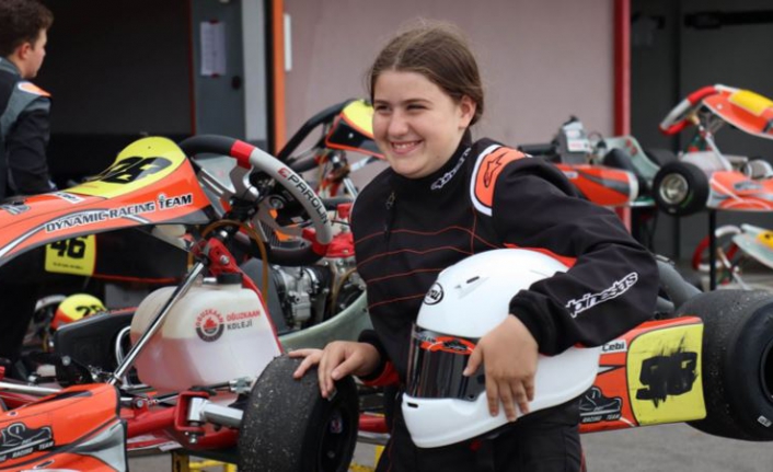 13 yaşındaki pilot Ayşe Çebi karting şampiyonu oldu