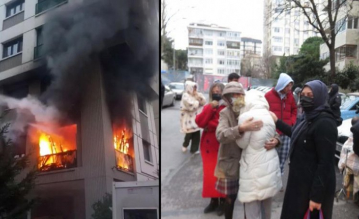 Kadıköy'de 10 katlı binada yangın: 1 kişi hayatını kaybetti