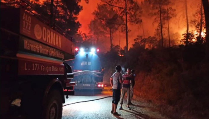 Marmaris'teki yangında yeni gelişme: 'Durumumuz pek parlak değil'