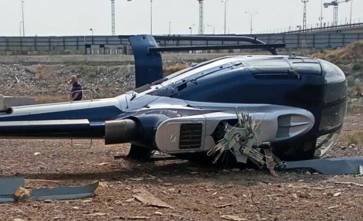 İzmir'de helikopter düştü