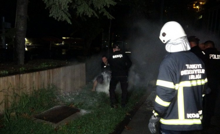 Ehliyetine el konulduğu için adliye önünde kendini yakmak istedi