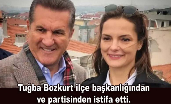 Tuğba Bozkurt ilçe başkanlığından ve partisinden istifa etti.